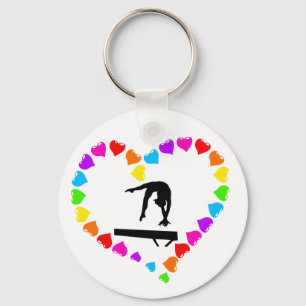 Kärlek Gymnastics Nyckelring