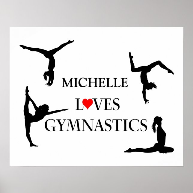 kärlek Gymnastics Poster (Framsidan)
