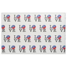 Kärlek Haiti som ler flagga