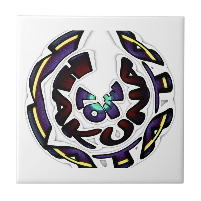 Kärlek Hakuna Matata Art Skriv ut Kakelplatta (Framsidan)