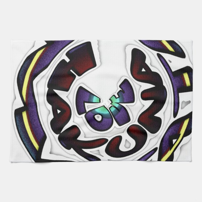 Kärlek Hakuna Matata Art Skriv ut Kökshandduk (Horisontell)