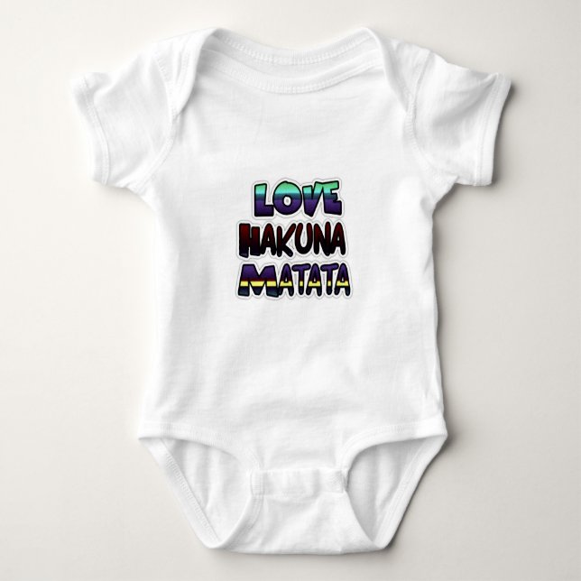 Kärlek Hakuna Matata-gåvor T-shirt (Framsida)