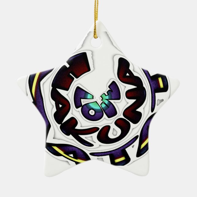 Kärlek Hakuna Matata vackra presentationer Julgransprydnad Keramik (Framsidan)