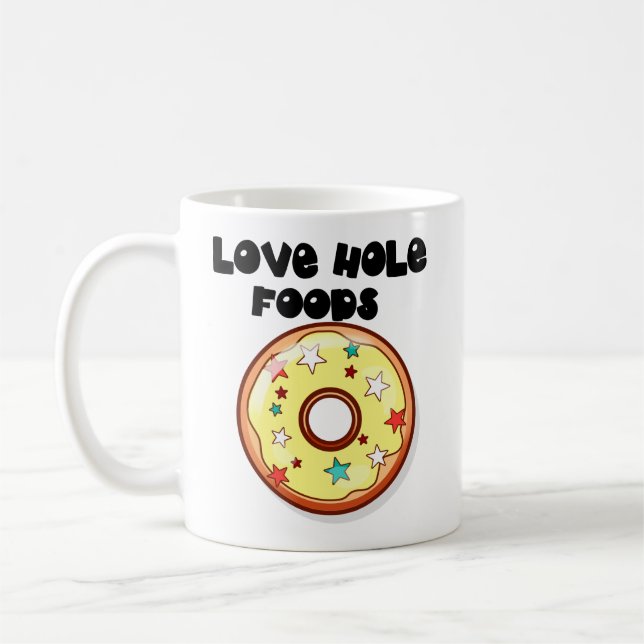 Kärlek Hål Mat Kaffemugg (Vänster)