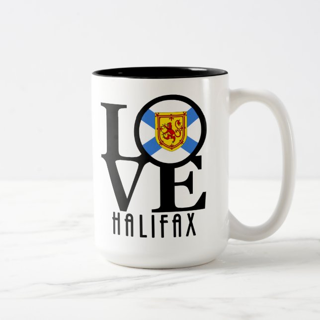 KÄRLEK Halifax 15 oz Två-Tonad Mugg (Höger)
