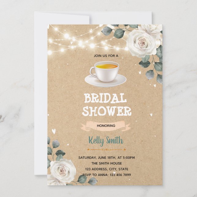 Kärlek håller på att blåsa temainbjudan till möhip inbjudningar (Framsida)