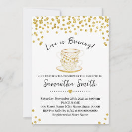 Kärlek håller på att blåsa upp inbjudan till Tea S