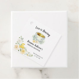 Kärlek håller på att bryta Lemons & Ro Tea Möhippa Gåvor Etiketter