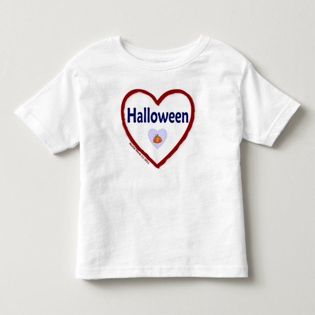 Kärlek Halloween Tee Shirt (Framsida)