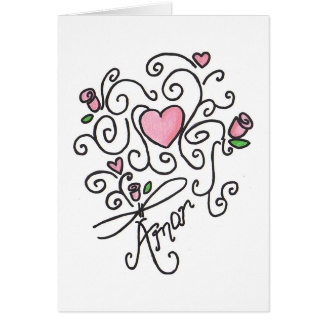 Kärlek Hälsningskort (Framsidan)