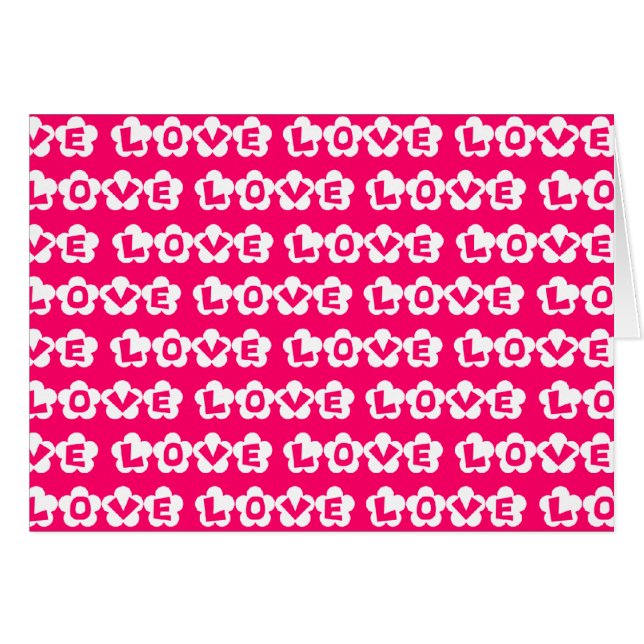 KÄRLEK HÄLSNINGSKORT (Framsidan Horizontal)