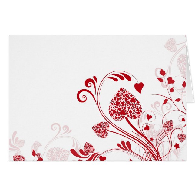 Kärlek Hälsningskort (Framsidan Horizontal)