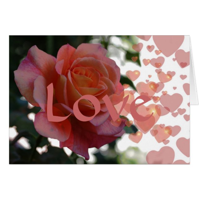 KÄRLEK HÄLSNINGSKORT (Framsidan Horizontal)