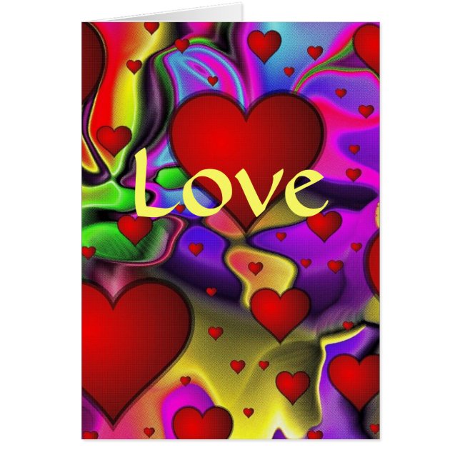KÄRLEK HÄLSNINGSKORT (Framsidan)
