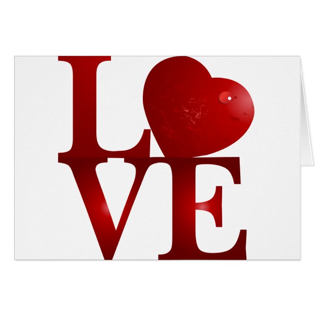 KÄRLEK HÄLSNINGSKORT (Framsidan Horizontal)