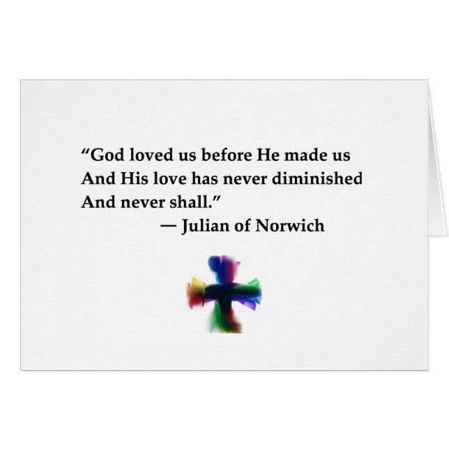 Kärlek Hälsningskort (Framsidan Horizontal)