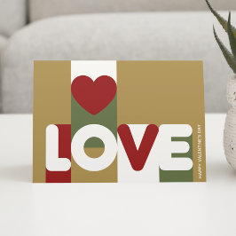 Kärlek-hälsningskort med elegant Elegant Helgkort