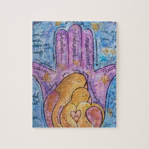 Kärlek Hamsa Pussel