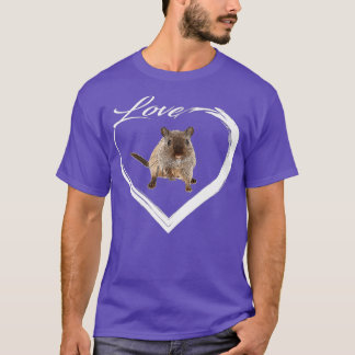 Kärlek Hamster Älskare Premium T Shirt
