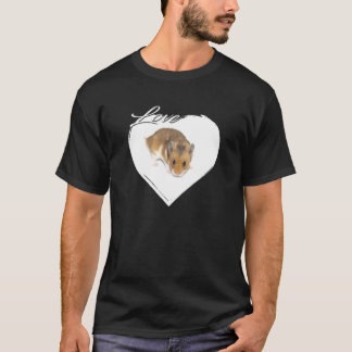 Kärlek Hamster Älskare T Shirt