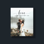 Kärlek Handskriven Personlig Bröllop-foto Canvastryck<br><div class="desc">Den här designen skriver ut Kanvastrycket Kärlek Handskriven Personlig Bröllop Photo som kan anpassas med din text. Klicka på knappen "Anpassa" och använda verktyg som är utformat för att ändra mallen. Kolla in Graphic Art Design-arkivet för andra produkter som matchar den här designen!</div>