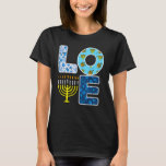 Kärlek Hanukkiah Menorah Jew Hanukah Chanukah Mana T Shirt<br><div class="desc">Kärlek Hanukkiah Menorah Jew Hanukkah Chanukah Manar Women Kids 2.</div>
