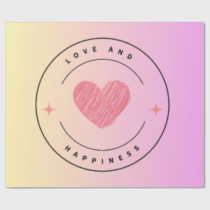 Kärlek & Happity Gift Wrap Presentpapper