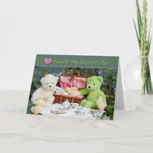 Kärlek har dig för en hemlig pal - hälsningskort - kort (Framsida)