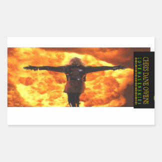 Kärlek har fiender - FLAME-sticker Rektangulärt Klistermärke