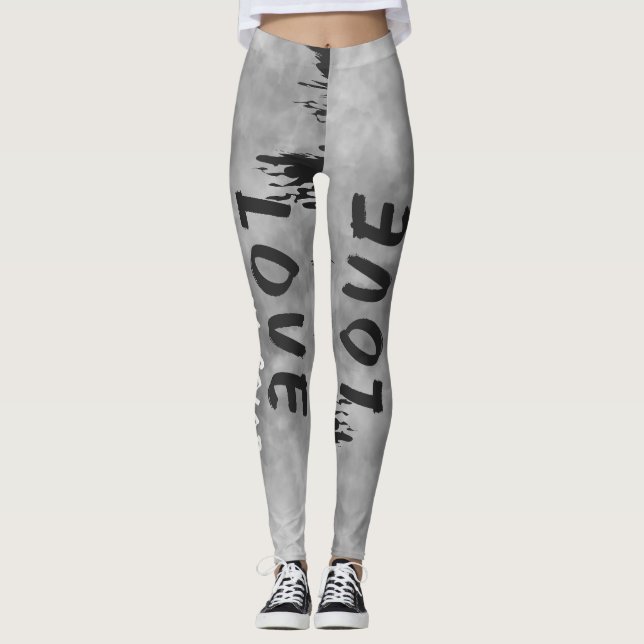 Kärlek Har Ingen Färg Enhetsleggings Leggings (Framsida)
