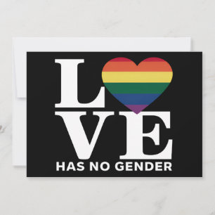 Kärlek har ingen Gender för Pridet för HBT-upprepn Inbjudningar