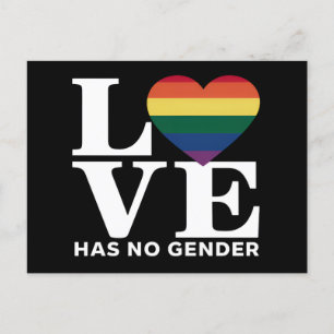 Kärlek har ingen Gender för Pridet för HBT-upprepn Vykort