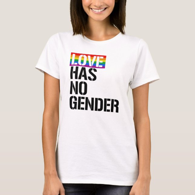 Kärlek har ingen gender - HBT-Höger - Tee (Framsida)