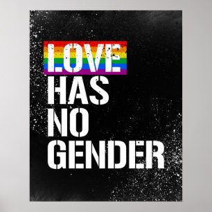 Kärlek har ingen gender - HBT TQ-Höger - - Poster