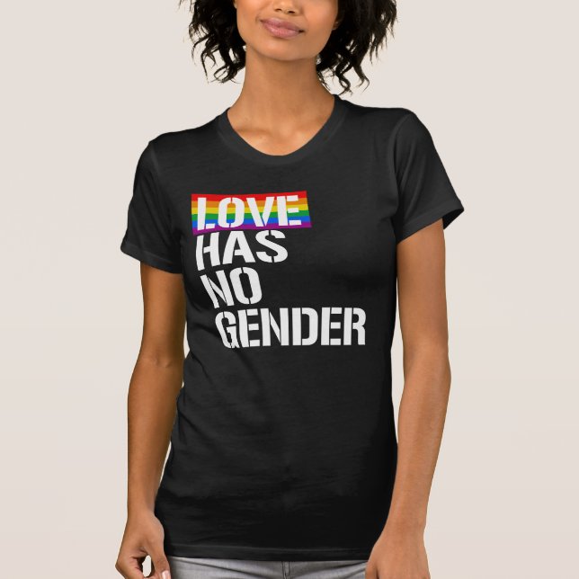 Kärlek har ingen gender t shirt (Framsida)