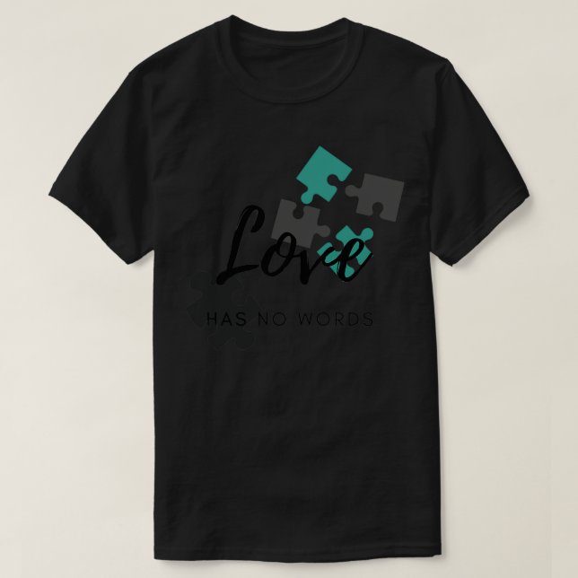 Kärlek har inget Ord T Shirt (Design framsida)