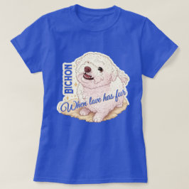 Kärlek har päls Bichon T Shirt