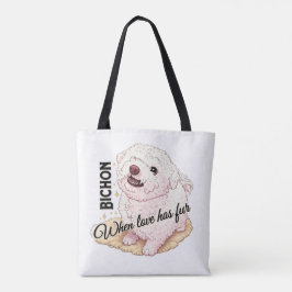 Kärlek har päls Bichon Tygkasse