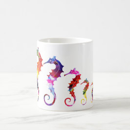 Kärlek & harmoni för marschSeahorsefamilj | Kaffemugg