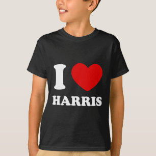 Kärlek Harris I Heart Harris Funny First Namn Harr T Shirt