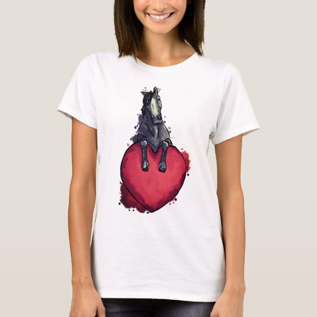 Kärlek hästar t shirt (Framsida)