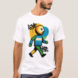 Kärlek Hat Grafik T Shirt