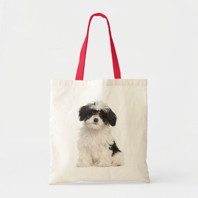 Kärlek Havsungy Puppy Hund Canvas Totebag Tygkasse (Framsidan)