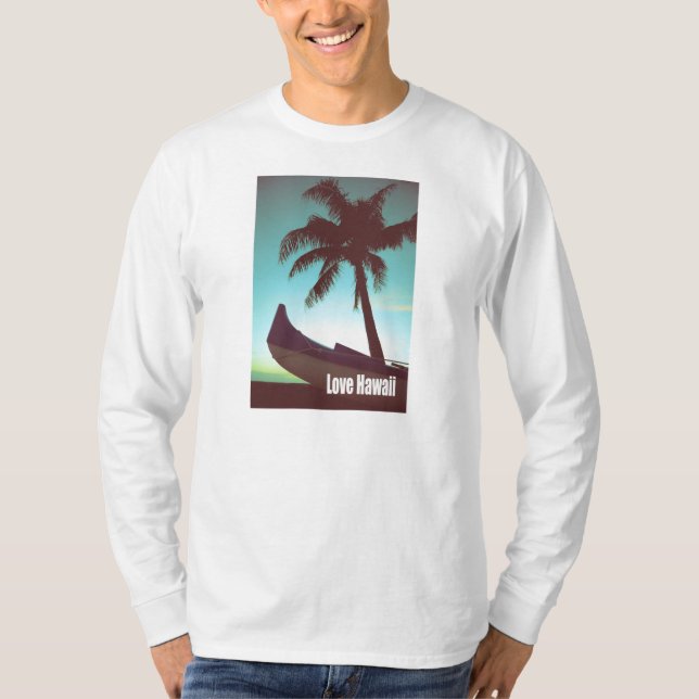Kärlek Hawaii T-shirt (Framsida)