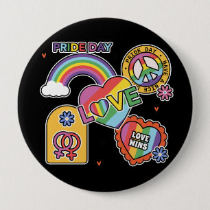 Kärlek. HBT+Pride. Pridets dag. Rainbow kärlek. Kn Knapp