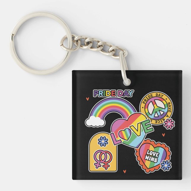Kärlek. HBTQ+Pride. Pride-dagen. Regnbågskärlek. K (Framsidan)