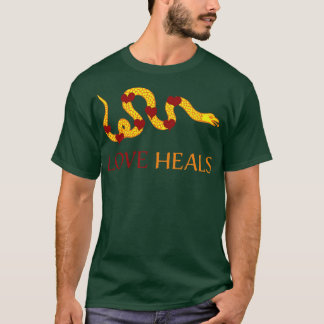 Kärlek Heals Modified Gå med eller Die Flagga T Shirt