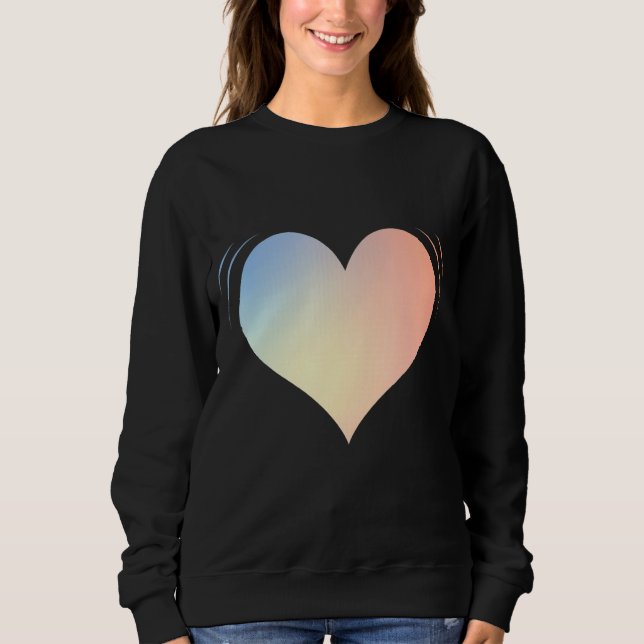 Kärlek Heart 3 T Shirt (Framsida)