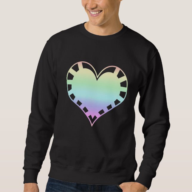 Kärlek Heart 4 Lång Ärmad Tröja (Framsida)