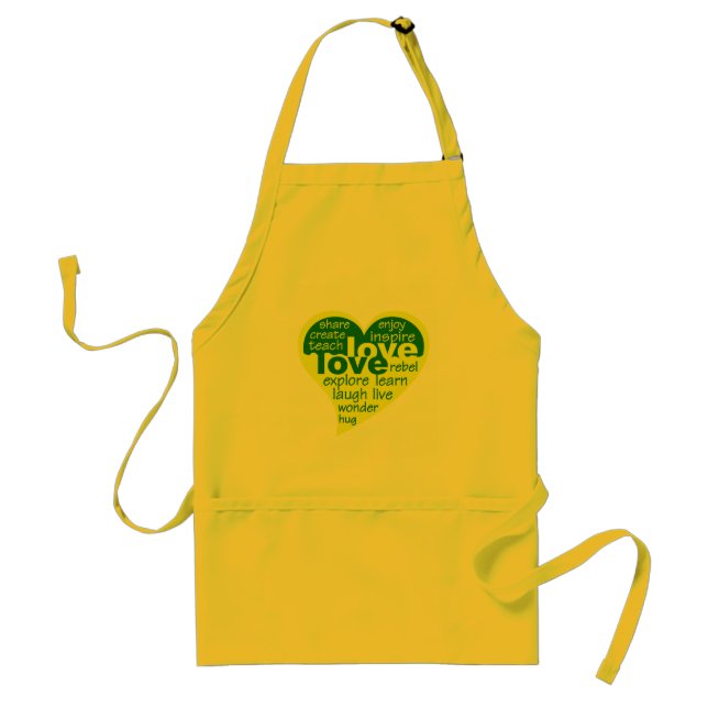 Kärlek Heart apron Förkläde (Framsidan)